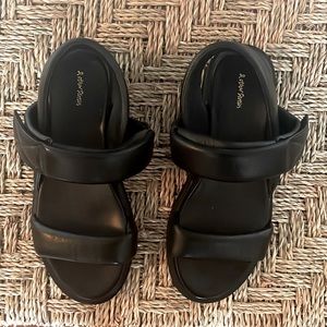 & Other Stories Padded Leather Slingback Sandals